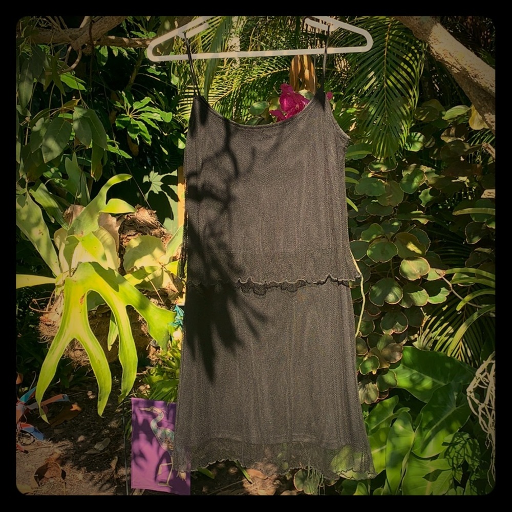 ☀️ Black Net Dress
